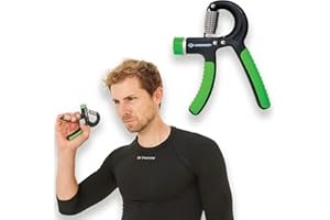 Schildkröt Entrenador de Músculos de Mano Hand Trainer Pro, Dureza Ajustable, Negro/Verde, 960122