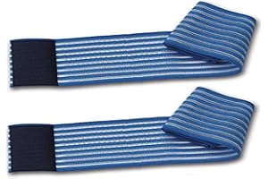 FIAB 2 fasce elastiche blu regolazione a strappo 100Cm per trattamenti estetici e terapeutici elettrodi ionoforesi tens