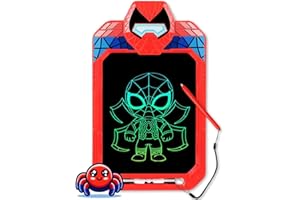 ‎FULLWARE LCD Schreibtafel Kinder 10 Zoll Maltafel Zaubertafel, Spider Hero Malpad Kinder ab 2 3 4 5 6 7 8 Jahre, mal tablet Kinderspielzeug Reisespielzeug Zeichentablett Geburtstag geschenk für Jungen