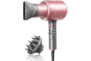 Wavytalk Asciugacapelli Professionale Phone per Capelli, Phone per Capelli 2200W con Diffusore e Concentratore, 3 Temperature/ 2 Velocita