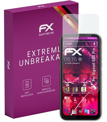 Bruni Basics-Clear Displayschutzfolie Für Gigaset GS370 - 2 Stück, Glasklar, Blasenfrei