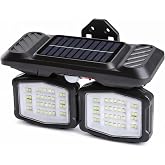 Panter Solar Hareket Sens&ouml;rl&uuml; 72 SMD Beyaz LED Duvar Lambası 800 L&uuml;men, 5W, &Ccedil;ift Başlıklı 120&deg; Ayarlı, Type-C + G&uuml;neş Enerjil