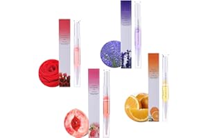 Veroa 4Pcs Cuticle Oil Pen,for Cuticle Care Mixed Flavors Natural Ingredients Nail Oil Pen,With Soft Brush Prevent Dry Cracking and Hangnails Cuticle Oil for Nails,Vegan