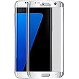 For Samsung Galaxy S7 Edge 9H Full Cover Curved Tempered Glass Screen Protector Shiny Silver