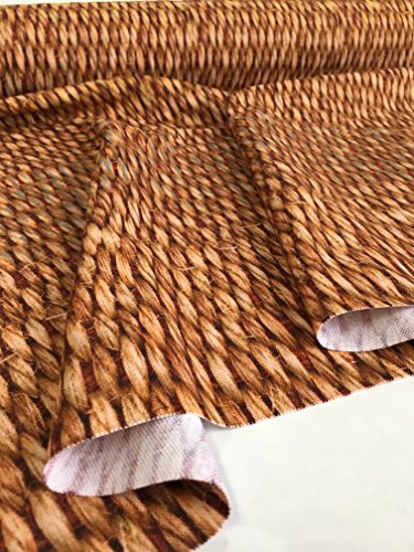 Sisal braun Digital Vorhang Möbelstoff – 160 cm breit (Meterware) - 7
