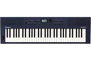 Teclado para creación musical Roland GO:KEYS 3 | Teclado de 61 notas | Generador ZEN-Core con más de 1.000 sonidos integrados | Altavoces estéreo integrados - Azul medianoche