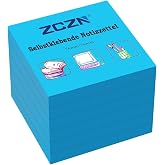 ZCZN Sticky Notes 76 x 76 mm 6 Pads x 80 Sheets Posits for Books Notes | Postis Small Self-Adhesive Notes Suitable for School