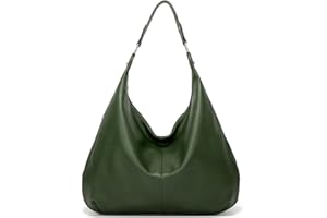 Ashioup Hobo Bags for Women Soft PU Leather Slouchy Bag Shoulder Purse with Zipper