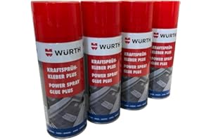 Würth Kraftsprühkleber Plus 4x 400ml extra starker Sprüh kleber