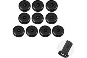 SYQZMYA 10er Set SicherheitsgurtStopper in Schwarz robust und langlebig Autogurt-Schnallenhalter, rutschfeste Anschnallhilfe LKW Universal Gurtstopper Knopf, für Auto, SUV, AQDK1007