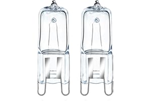 GMY Ampoule de Four 40w 300 Degré G9 Halogène Remplacement 230V Blanc Oven Chaud Résistante à 2 Pack