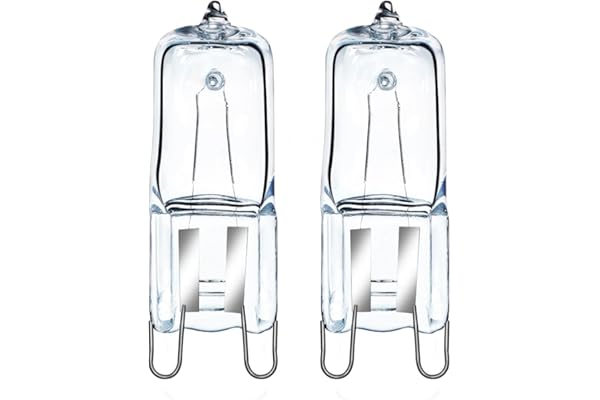 GMY Halogen G9 Ugnslampor 40 W 230 V värmetolerant G9 ugn – 40 W spis, 300 °C – Neff, Zanussi, Bosch, AEG – 2-pack