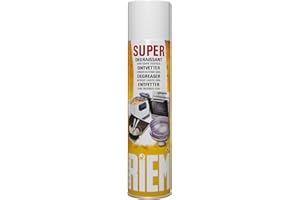 RIEM - Super Dégraissant 400 Ml - Spray Nettoyant Et Dégraissant Pour Fours (à Micro-Ondes), Plaques De Cuisson, Friteuses, Barbecues - Nettoie - Dissout Les Graisses - Ne Coule Pas, Taille unique.