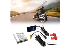 Baceyong Thermomètre numérique universel DC 12 V pour moto et scooter, jauge de température de l'eau 0-120 ℃ pour scooter de moto de course Thermometre pour scooter