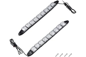 Winbang Lámparas de Navegación, Un par de Luces de Cubierta para Barcos IP67 Luz LED Lateral a Prueba de Agua Luz de Yate Marino para Barcos, Paquete de 2 (Luz Blanca)