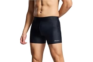 Boldfit Swimming Shorts for Men's Quick-Dry Poly-Spandex Swim Shorts – Lightweight, Breathable, Stretch-Fit with Drawstring Waist for Active & Casual Use-Black