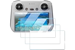 VQEOEOT Controller Displayschutz für DJI Mini 4 Pro/Mini 3 Pro, 3 Stück 9H Härte Anti-Scratch Tempered Glass schutzfolie, HD Mattes gehärtetes Glas Displayschutz Screen Protector, 0,3 mm dick