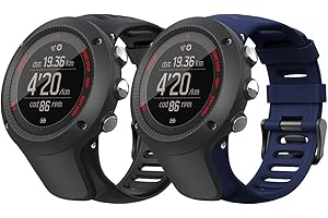 Songsier Bracelet Compatible avec Suunto Ambit 3/1/2/2S/2R/3 Sport/3 Run/3 Peak, Bracelet en TPU