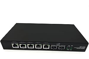 Elfcam® - 10Gb Commutateur Switch Fibre Optique Compatible avec Freebox Ultra, avec 2 Ports 10G SFP+ et 5 Ports 2,5 Gigabit Ethernet RJ45, Plug & Play Non Géré (2 Ports 10Gb SFP+)