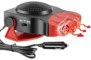 Mupkvy Auto Heizung Defroster, Tragbare Auto Heizungen 12 V 150 W Windschutzscheiben-Defroster Schnelles Aufheizen Schnelles Auto-Defroster Auto Heizung Defroster Stecker in Zigarettenanzünder
