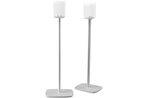 Flexson Supporto da pavimento per Sonos One, One SL e Play:1 - Bianco (Paio)