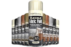 AlezyB - 1 x Flexible Fabric Ivory 200ml, Spray Paint Leather Vinyl Textile Clothes Fast Drying
