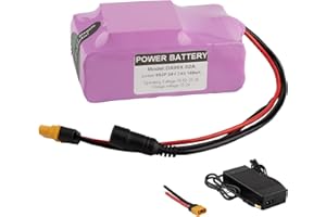 UURRPP Batterie de vélo électrique 24V 7Ah Batterie Lithium-ION 10Ah 12Ah 14Ah 20Ah avec Chargeur 200W-450W 250W 300W 350W Disponible pour Scooter, Jouet, etc.