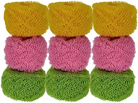 (9 Pack)Magic Scratch-Free Scourer for NON-STICK Pan / Pot / Dish, Tough Polyester Remove Hard Dirt Easier, No Rust and 100% Protects Any Non-Stick Surfaces, Stainless steel and Delicate Surfaces