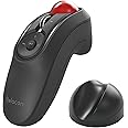 Elecom Handheld Trackball Mouse, Bluetooth Ergonomic Thumb Control, Ambidexterity, 10-Button Optical Sensor, Compatible for PC, Laptop, Windows, Mac, iPad, Android, Relacon (M-RT1BRXBK)