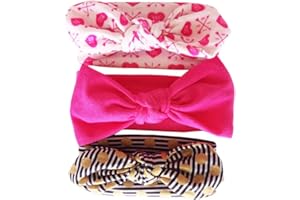 Bllatta Baby Stirnbänder Mädchen Kids Turban Haarband Stirnband Kopfband Baby schmuck Babyschmuck Babygeschenke & Taufe 3 Stück