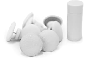 Pinion Pins White Magnetic Duvet Clips with Magnetic Key for Easy Removal. Pack of 8 Comforter Fasteners That are Safe Locking and Holds up to 10lbs