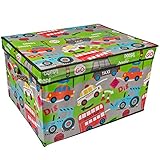 Country Club Child's / Boy's Road Works Jumbo Storage Box 50 x 30 x 40 cm
