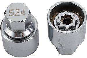 NIYATA Anti Theft Car Locking Wheel Nut Key 524 or D Replacement for Security Master, for VW Locking Wheel Nut Key, Anti-Theft Screw Socket Wrench Tool
