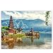 Produktbild Leinwandbild 100x75 cm - Top - Wandbild XXL Kunstdruck Leinwand Bild Wanddeko Canvas - Natur Bali Tempel - no. 248, Qualität Leinwand:Premium Plus