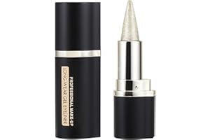 Boobeen Eyeliner - Eyeliner Pen Gel nero - Eyeliner in formula ad asciugatura rapida - Eyeliner per il trucco per tutto il giorno a prova di sbavature -durata Crea un look occhi deciso (Argento 1)