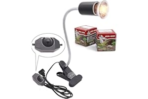 YANHE Lampe chauffante E27 UVA + UVB pour tortue, aquarium, reptiles, lampe hot spot 25 W - 75 W (noir)