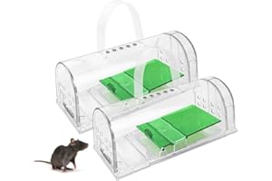 Jsdoin 2 x Trappole per Topi Adatte ad Interni ed Esterni Adatte ad Interni ed Esterni.Trappole Topi e catturano Riutilizzabili, eseguono Una Cattura Veloce ed Altamente sensibile