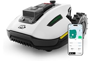 MAMMOTION YUKA mini 500 Robot Tagliaerba Senza Filo Perimetrale, Consigliato 500m², Max. 700m², Mappatura Automatica Visione AI 3D, Pendenza 50%, 5 Lame a Rasoio Orientabili, con Modulo 4G