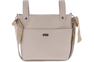 Bolso para Silla de Paseo - Talega para silla de Paseo Rosy Fuentes- Incluye Asa larga para el hombro, bolsillos interiores y lazos - Limpieza Sencilla 0-camel