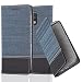 Produktbild Lenovo (Motorola) MOTO G4 / MOTO G4 PLUS Hülle in DUNKEL BLAU SCHWARZ von Cadorabo - Handyhülle im Stoff Design mit Magnetverschluss Standfunktion Kartenfach Case Cover Schutzhülle book Klapp