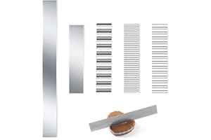 Lot de 5 emporte-pièces pour argile polymère, en acier inoxydable, flexibles et ondulés