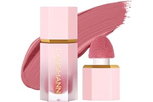 HOPHAT Soft Cream Blush Makeup Smooth Liquid Blush Lightweight Long-Wearing Smudge Proof Natural-Looking Color Matte Liquid Blush for Cheeks Makeup (# 101)