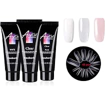 Nail Gel Kit, Anself 3PCS 15ml Prolunga per unghie in gel poli + ...