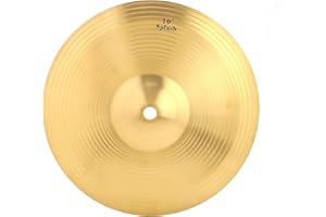 ‎DILWE Brass Drum Cymbal, 10 Inch Splash, Musical Instrument for Drum Set, Home Recording, Studio Use, Music Production, Rehearsal