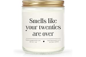 Craftique 30th Birthday Gifts for Women Men, Thirty Birthday Candle, 1995 30th Birthday Decorations for Her Him, 30 Year Old Bday Gifts for Friend, Sister, Wife, Husband, Handmade, 7oz