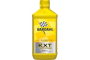 Bardahl - Lubrificante Speciale KXT Off-Road, Olio Sintetico per Moto con Motori 2 Tempi, Uso Sportivo Cross, Trial, Enduro, Massima Protezione Contro il Grippaggio del Cilindro, 4 x 1 Litro
