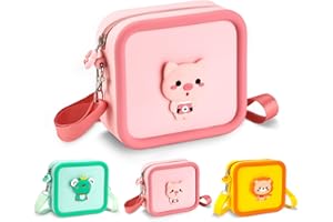 TOYOGO Bolsa para cámara Infantil, Bolsa para niños, Bolsa portátil para niños, Accesorios para cámara Digital Infantil, Adecuado para niñas y niños a Partir de 3, 4, 5, 6, 7 + años, Rosa