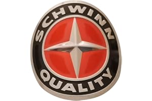 RUILIN Adesivi per la testa della bicicletta MTB, BMX, pieghevole, adesivo per telaio della bicicletta (Schwinn (rosso)