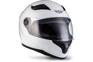 Moto Helmets® X86 „Matt Black“ · Integral-Helm · Full-Face Motorrad-Helm Roller-Helm Cruiser · ECE Visier Schnellverschluss Tasche XS–XXL (53-64cm)