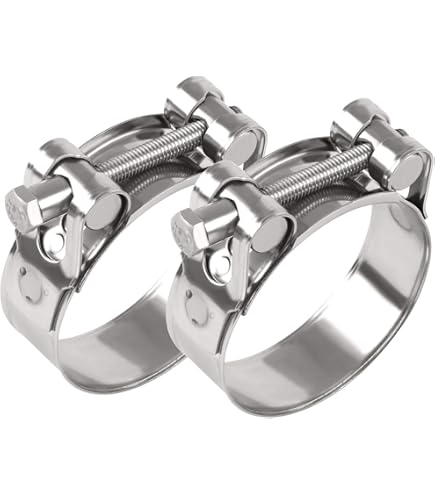 Confezione Da 6 Morsetti Per Tubo Da 52 &ndash; 55 Mm, Rinforzati, In